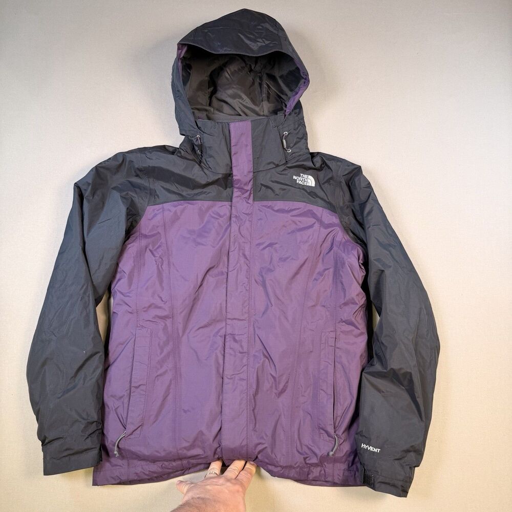 The North Face Coat Women’s Medium Purple HyVent Insulated Lined Fleece Hooded